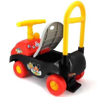 Disney Mickey Foldable Handle Ride-On W/ Interactive Dashboard &amp; Sounds Image 2