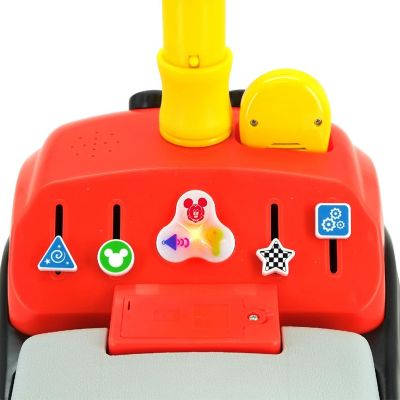 Disney Mickey Foldable Handle Ride-On W/ Interactive Dashboard &amp; Sounds Image 3
