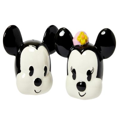 Disney Mickey Mouse & Minnie Mouse Salt & Pepper Shaker Set  Ceramic Shakers Image 1
