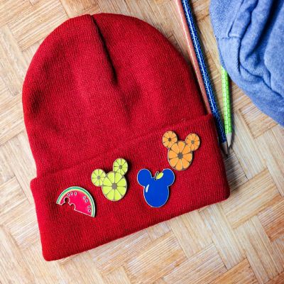 Disney Mickey Mouse Fresh Fruit 4-Piece Enamel Pin Set Image 3