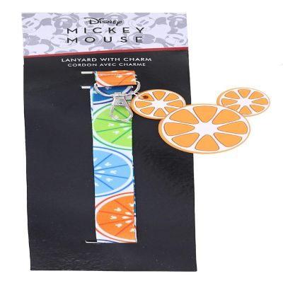 Disney Mickey Mouse Fruit Lanyard With Orange Charm Image 1