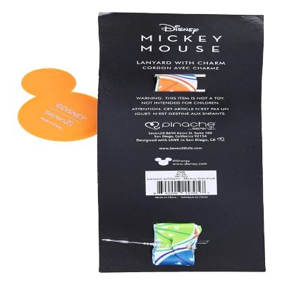 Disney Mickey Mouse Fruit Lanyard With Orange Charm Image 1