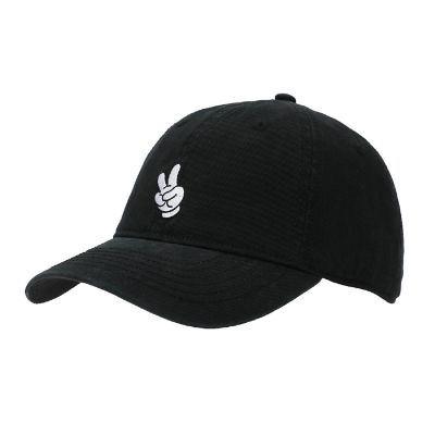 Disney Mickey Mouse Glove Black Unstructured Baseball Cap Image 1