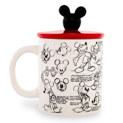 Disney Mickey Mouse Sketchbook Ceramic Mug With Lid  Holds 18 Ounces Image 2
