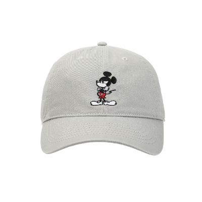 Disney Mickey Mouse White Unstructured Baseball Cap Image 1