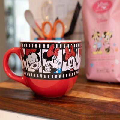 Disney Minnie Mouse Film Reel Ceramic Soup Mug  Holds 24 Ounces Image 1
