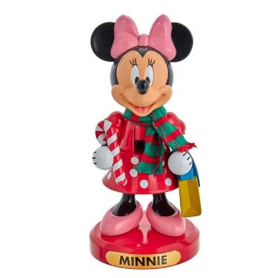 Disney Minnie Mouse Holding Christmas Present Nutcracker 10 Inch DN6212L Image 1