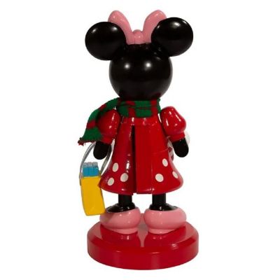 Disney Minnie Mouse Holding Christmas Present Nutcracker 10 Inch DN6212L Image 2