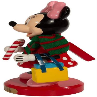 Disney Minnie Mouse Holding Christmas Present Nutcracker 10 Inch DN6212L Image 3