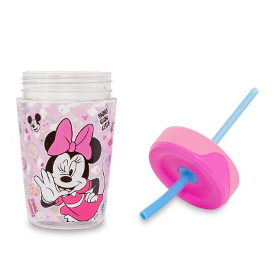 Disney Minnie Mouse Kids Spill-Proof Tumbler With Straw  Holds 18 Ounces Image 2