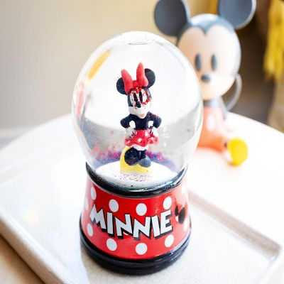 Disney Minnie Mouse Light-Up Collectible Snow Globe  6 Inches Tall Image 3