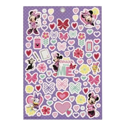 Disney Minnie Mouse Sticker Book  4 Sheets  Over 300 Stickers Image 1