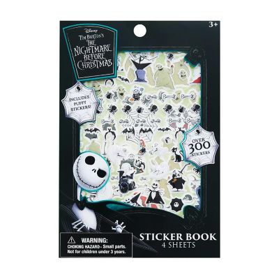 Disney Nightmare Before Christmas Sticker Book  4 Sheets  Over 300 Stickers Image 1