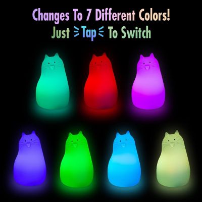 Disney Pixar Soul Mr. Mittens Figural Color-Changing Mood Light  6 Inches Tall Image 2
