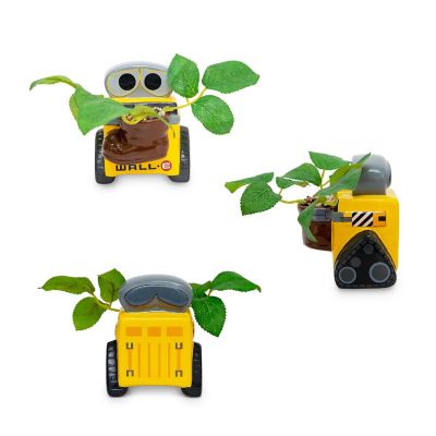 Disney Pixar WALL-E 4-Inch Ceramic Mini Planter With Artificial Succulent Image 1