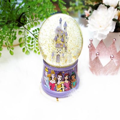 Disney Princess Castle Light-Up Snow Globe  6 Inches Tall Image 2