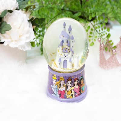 Disney Princess Castle Light-Up Snow Globe  6 Inches Tall Image 3