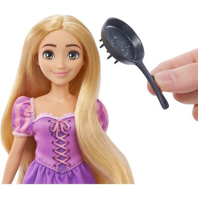 Disney Princess Rapunzel Doll with Maximus Horse, Pascal Figure, Brush and Riding Accessories Image 3