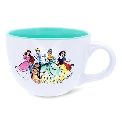 Disney Princess Royal Gathering Ceramic Soup Mug  Holds 24 Ounces Image 1