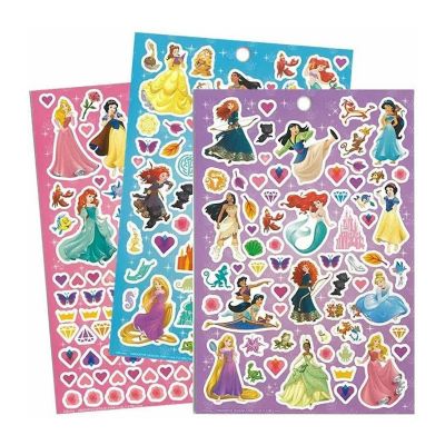 Disney Princess Sticker Book  4 Sheets  Over 300 Stickers Image 2