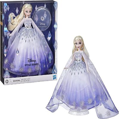 Disney Princess Style Series Holiday Elsa Fashion Doll Frozen Collector Gown Hasbro Image 1