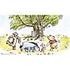 Disney&#8217;s Winnie The Pooh Watercolor Peel and Stick Wallpaper Mural Image 1