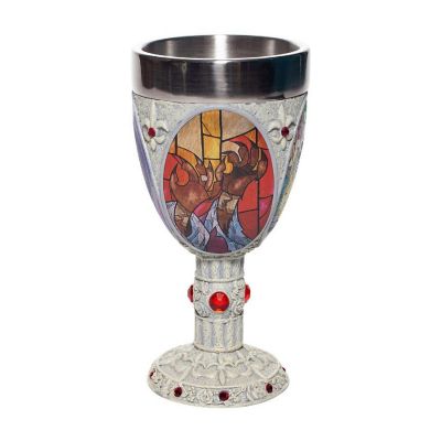Disney Showcase Beauty and the Beast Decorative Chalice Goblet Cup 6007188 Image 3