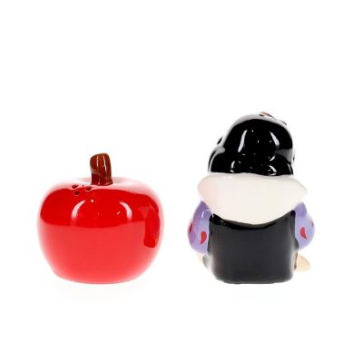 Disney Snow White and Apple Ceramic Salt and Pepper Shaker Set Image 1