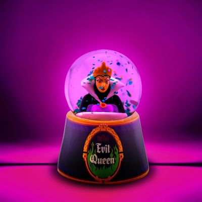 Disney Snow White Evil Queen "Mirror, Mirror" Mini Light-Up Snow Globe Image 1