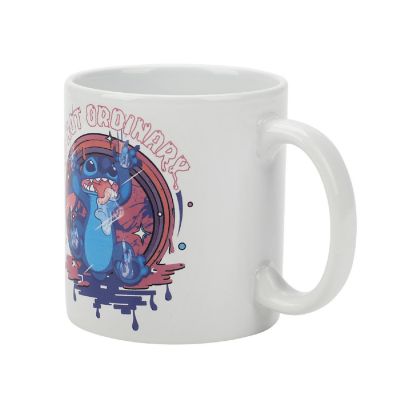 Disney Stitch Not So Ordinary 16 Oz White Ceramic Mug Image 1