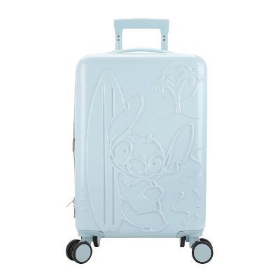 Disney Stitch With Surfboard Light Blue 22" Rolling Luggage Image 1
