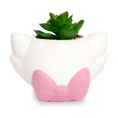 Disney The Aristocats Marie 4-Inch Mini Planter With Artificial Succulent Image 2