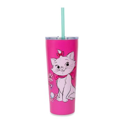 Disney The Aristocats Marie "Bonjour" Stainless Steel Tumbler  Holds 22 Ounces Image 1