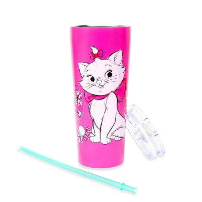 Disney The Aristocats Marie "Bonjour" Stainless Steel Tumbler  Holds 22 Ounces Image 2
