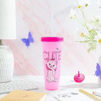 Disney The Aristocats Marie Color-Changing Plastic Tumbler  Holds 24 Ounces Image 2