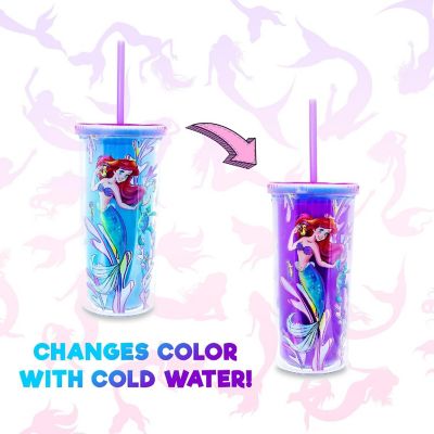 Disney The Little Mermaid Ariel and Friends Color-Changing Plastic Tumbler Image 1