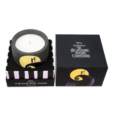 Disney The Nightmare Before Christmas 7-Ounce Scented Candle In Concrete Jar Image 1