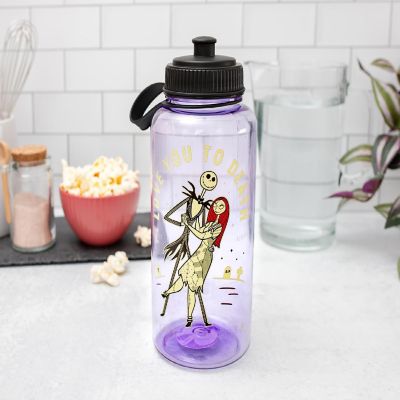 Disney The Nightmare Before Christmas "Love You To Death" 34-Ounce Water Bottle Image 3