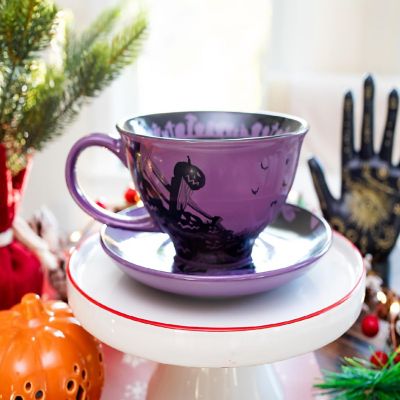 Disney The Nightmare Before Christmas Spiral Hill Ceramic Teacup and Saucer Set Image 3