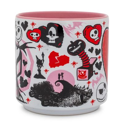 Disney The Nightmare Before Christmas Valentine's Town Stackable Ceramic Mug Image 1