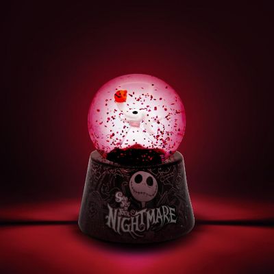 Disney The Nightmare Before Christmas Zero 3-Inch Mini Light-Up Snow Globe Image 1