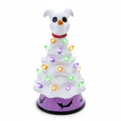 Disney The Nightmare Before Christmas Zero Light-Up Ceramic Christmas Tree Image 1