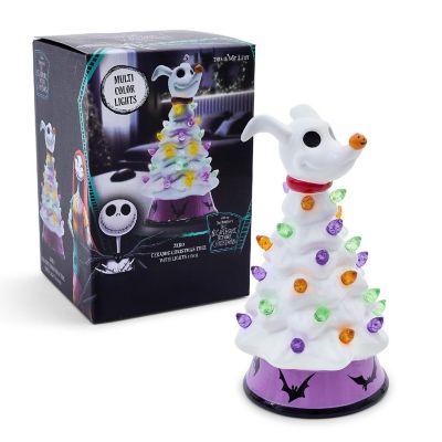 Disney The Nightmare Before Christmas Zero Light-Up Ceramic Christmas Tree Image 1