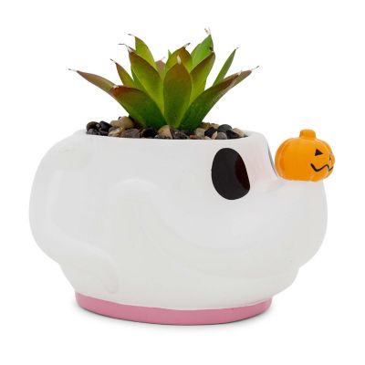 Disney The Nightmare Before Christmas Zero Planter With Artificial Succulent Image 1