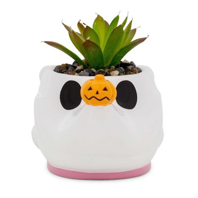 Disney The Nightmare Before Christmas Zero Planter With Artificial Succulent Image 1