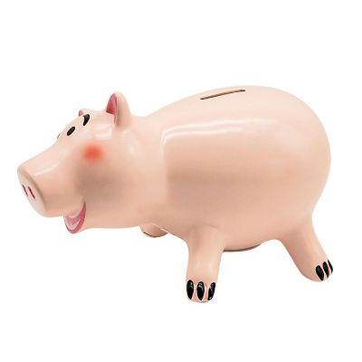 Disney Toy Story Hamm 9 Inch Ceramic Piggy Bank Image 3