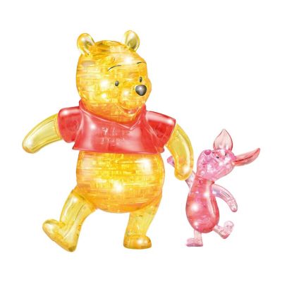 Disney Winnie the Pooh 57 Piece 3D Crystal Puzzle  Pooh and Piglet Image 1