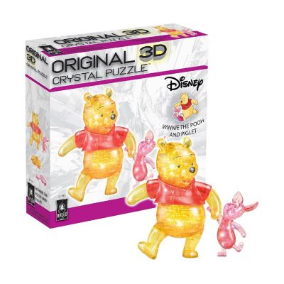 Disney Winnie the Pooh 57 Piece 3D Crystal Puzzle  Pooh and Piglet Image 1