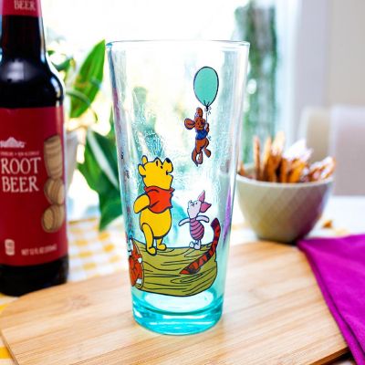 Disney Winnie the Pooh and Friends Pint Glass  Holds 16 Ounces Image 2