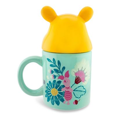 Disney Winnie the Pooh Ceramic Mug With Sculpted Topper  Holds 18 Ounces Image 2